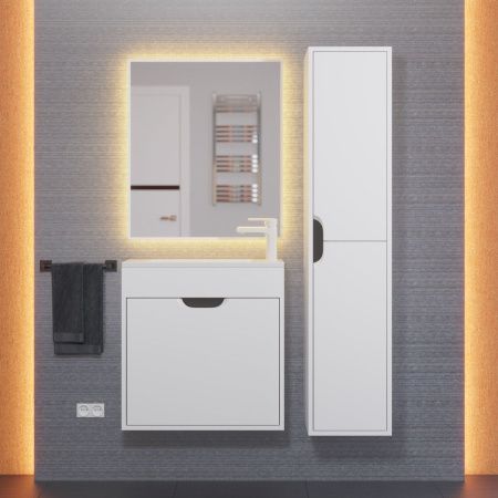 Тумба под раковину Uperwood Modul 2930205363 60х20 подвесная цвет белый