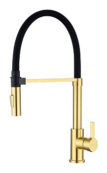 Смеситель для кухни Paulmark HALT Ha214021-BG на мойку золото