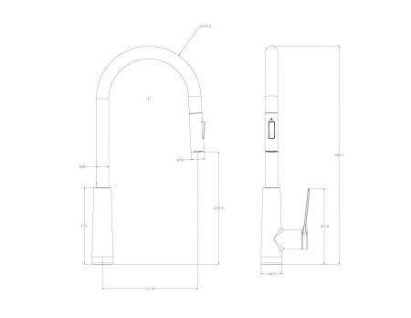 Смеситель для кухни Wonzon & Woghand WW-A20782-BG на мойку золото