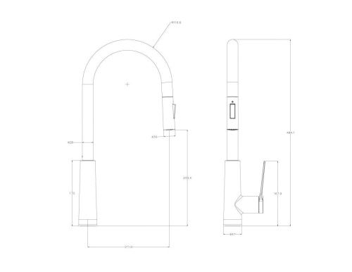 Смеситель для кухни Wonzon & Woghand WW-A20782-BG на мойку золото - фото 2
