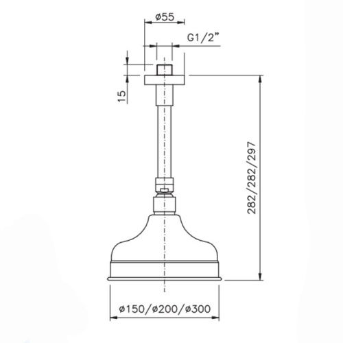 Верхний душ Nicolazzi Doccia 5732CR20 хром - фото 2