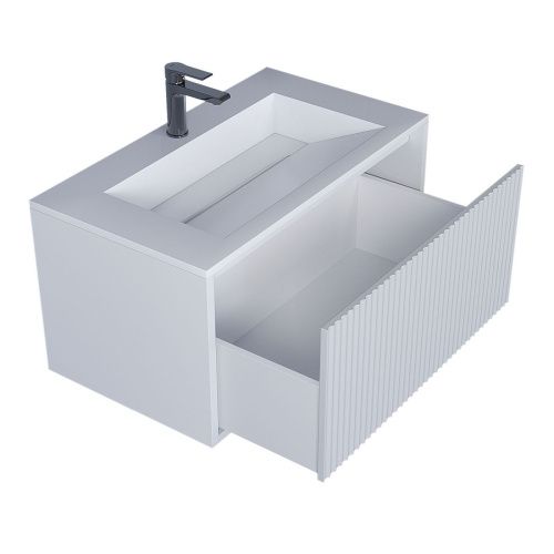 Тумба с раковиной Uperwood Next Premium 3930205168 80х50 цвет белый - фото 5