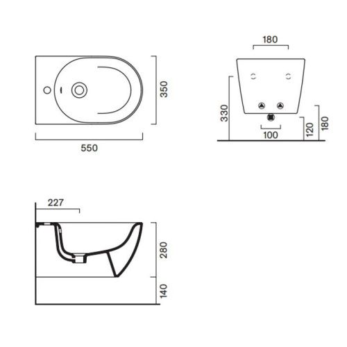 Биде подвесное Catalano Sfera 518551001 цвет белый - фото 2