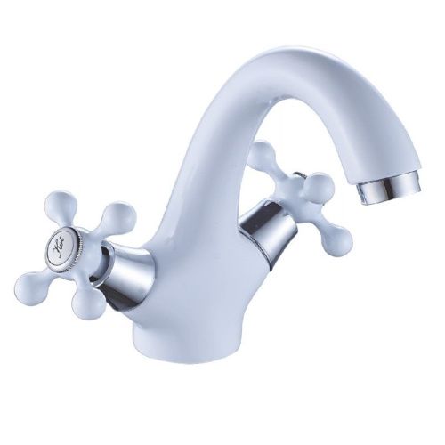 Смеситель Cron CN1008-8 на раковину белый - фото 2