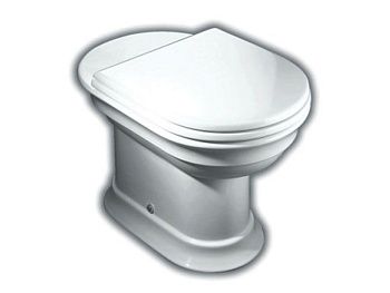 Чаша унитаза приставная Hatria DOLCEVITA YXXN01 цвет белый без бачка и сиденья душевой смыв