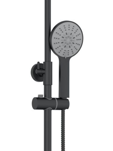 Душевая стойка Agger Thermo A2461144 настенная цвет черный с термостатом - фото 4