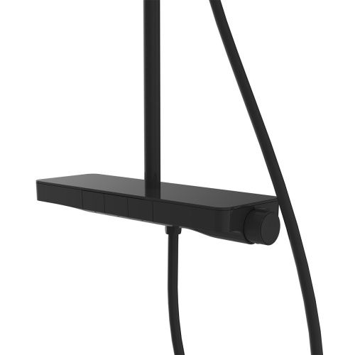 Душевая стойка Vincea Inspire VSFS-3I12TMB настенная цвет черный с термостатом - фото 3