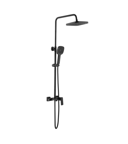 Душевая стойка Shevanik S9736H настенная цвет черный - фото 2
