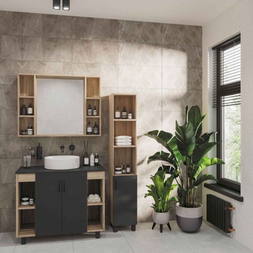 Столешница Grossman Флай 501002 100х50 накладная цвет серый - фото 3