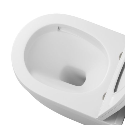 Унитаз подвесной Grossman Торнадо GR-4483MSQ белый с сиденьем микролифт безободковый смыв торнадо - фото 4