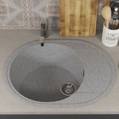 Кухонная мойка Uperwood ECON UPD-107 4910201245 60х45 цвет серый поверхность матовая