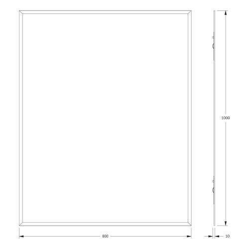 Зеркало Evoform Comfort BY 0934 80х100 подвесное - фото 2