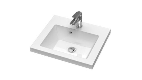 Раковина из искусственного камня Uperwood Eva 4548340000 40х30 полувстраиваемая цвет белый - фото 3