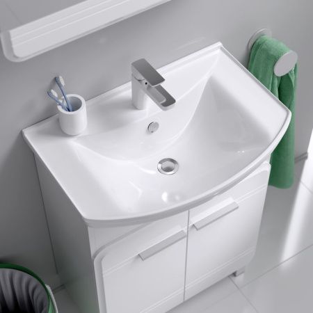 Тумба под раковину Aqwella Y Kor.01.06 60х30 напольная цвет белый