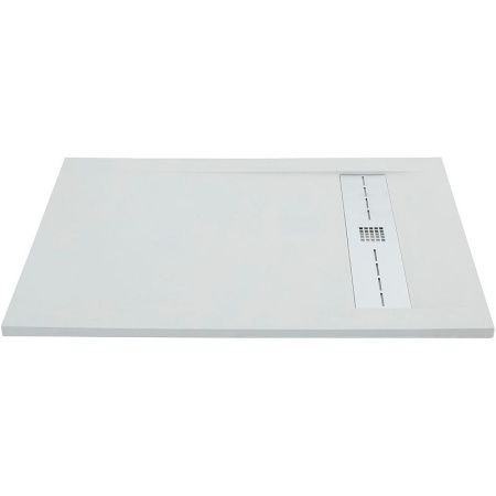 Душевой поддон из искусственного камня Allen Brau Infinity 8.21004-21 140х80 белый без каркаса