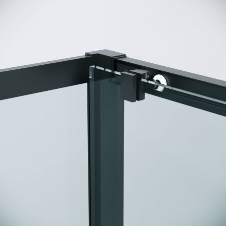 Душевой уголок Grossman Cosmo 120.K33.02.1280.21.00 120х80 стекло прозрачное профиль черный без поддона