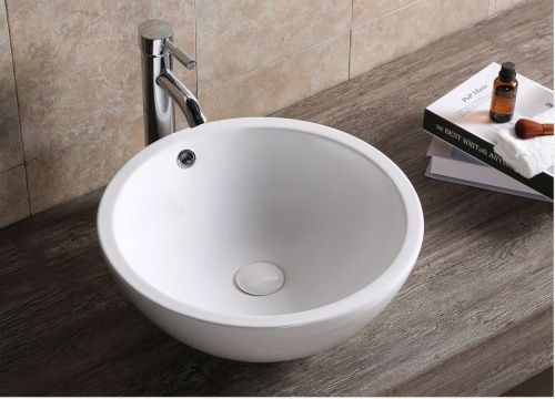 Раковина из сантехнического фарфора Cerutti SPA CR1001 50х50 накладная цвет белый без отверстий под смеситель