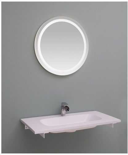 Зеркало с подсветкой De Aqua Мун MUN 402 080 80х80 подвесное - фото 2