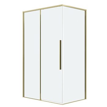 Душевой уголок Grossman Galaxy 120.K33.01.1490.32.00 140х90 стекло прозрачное профиль золото без поддона