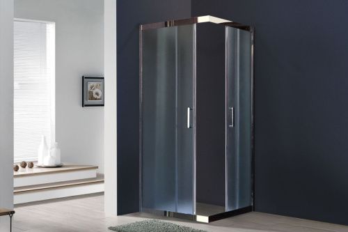 Душевой уголок Royal Bath HPD RB8090HPD-C-CH 90х80 стекло рифленое профиль хром без поддона - фото 2