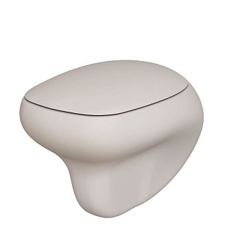 Чаша унитаза подвесная Ambassador Diamond 123T20401R цвет бежевый без сиденья