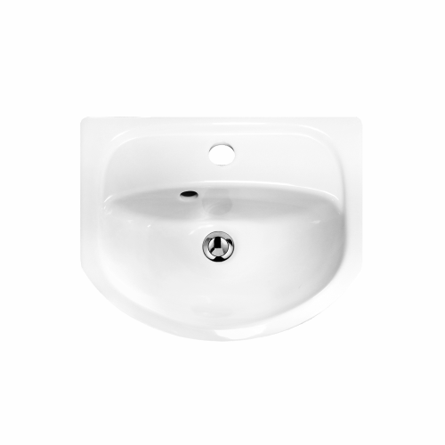 Раковина из сантехнического фарфора Onika Манго MNG40SAWB01 40х30 накладная цвет белый 1 отверстие под смеситель - фото 2