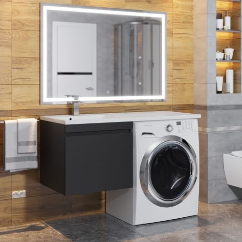 Тумба с раковиной Uperwood Magenta 51930205155 120х50 цвет черный - фото 2