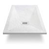 Душевой поддон из искусственного камня Vincea H30 VST-4SR9017W 170х90 белый