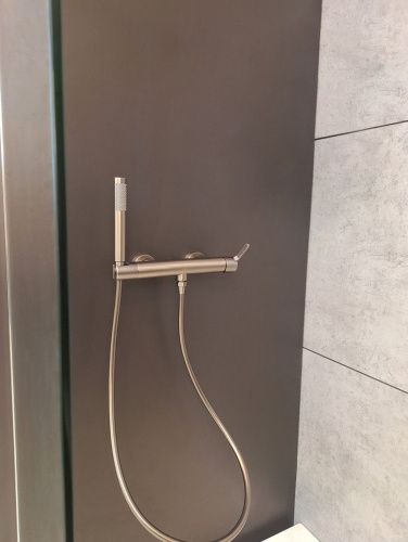 Смеситель для душа AltroBagno Unione AltroBagnoUnione030604GM настенный оружейная сталь - фото 5