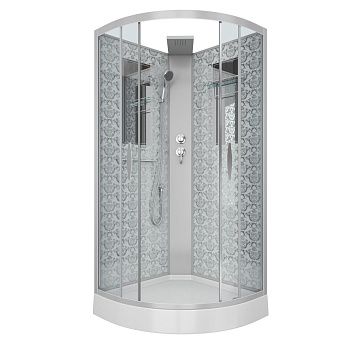 Душевая кабина Niagara Luxe 7715WBK 90х90 четверть круга без крыши ориентация универсальная