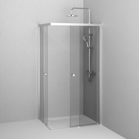 Душевой уголок Am.Pm X-Joy W94G-403-10080-MТ 100х80 стекло прозрачное профиль хром без поддона