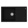 Кухонная мойка LeMark Imandra 840 9910031 85х50 цвет черный поверхность матовая