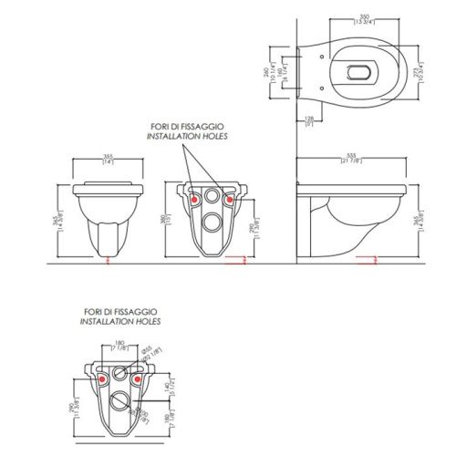 Чаша унитаза подвесная Devon Devon Blues IBWCSBLUES цвет белый без сиденья смыв торнадо - фото 2