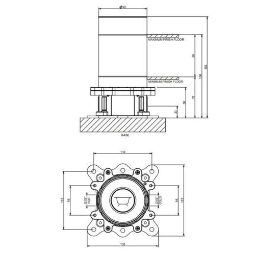 Встраиваемая часть для смесителя Gessi Emporio Via manzoni 38389#031 - фото 2