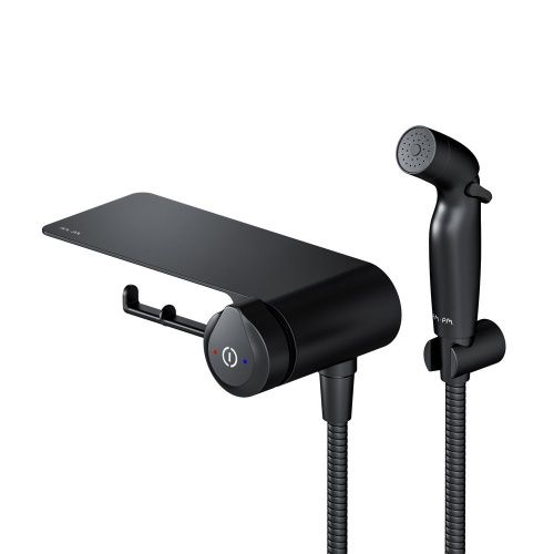 Гигиенический душ со смесителем Am.Pm X-Joy F0H85A822 черный - фото 2