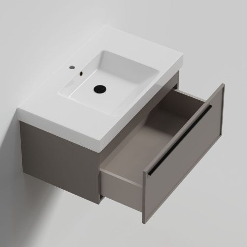 Тумба с раковиной La Fenice ELBA NFNC-01-ELB-C-80-3-80 80х50 подвесная цвет бежевый - фото 2