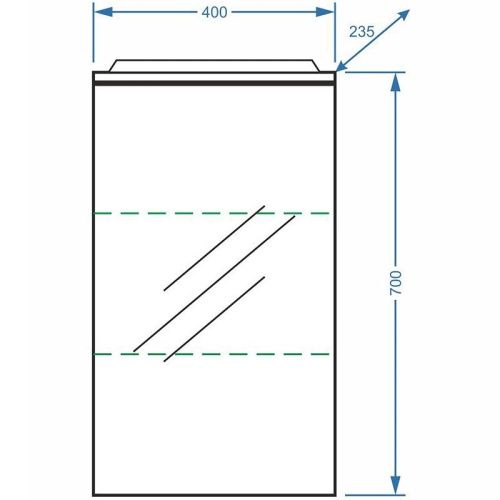 Зеркало-шкаф Stella Polar Концепт SP-00000222 40х70 подвесной цвет белый - фото 4