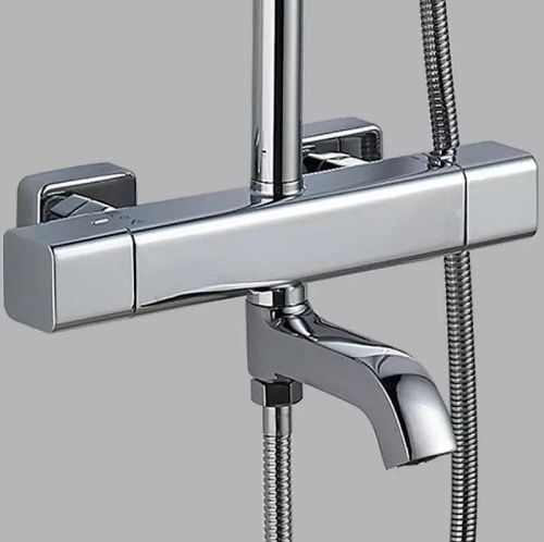 Душевая стойка ALMAes GaLaxy SDI-1803 настенная цвет хром с термостатом - фото 3