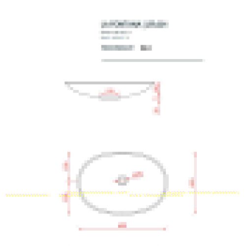 Раковина керамическая Artceram La Fontana 2.0 LFL001 01 00 60х40 накладная цвет белый без отверстий под смеситель - фото 2