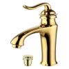 Смеситель LeMark Brava LM4706G на раковину золото
