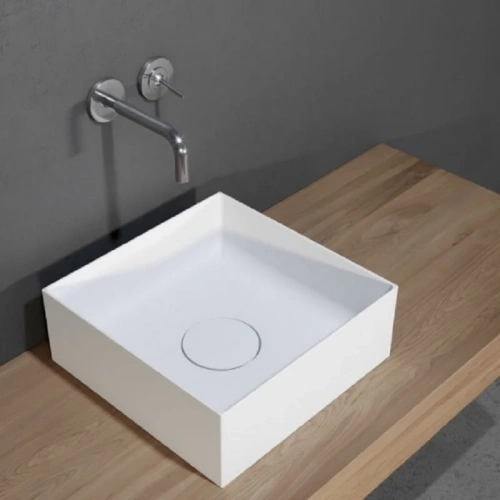 Раковина Riho SQUARE W023001105 40х40 накладная цвет белый - фото 3