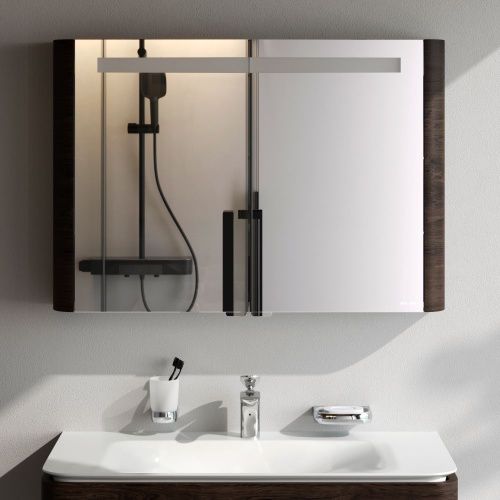 Зеркало-шкаф Am.Pm Sensation M30MCX1001TF 100х70 подвесной цвет серый - фото 3