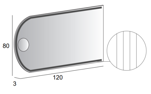 Зеркало с подсветкой Cezares 45030 120х80 подвесное - фото 5