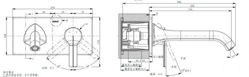 Смеситель для раковины Arrow AG4205CP встраиваемый в стену хром - фото 5