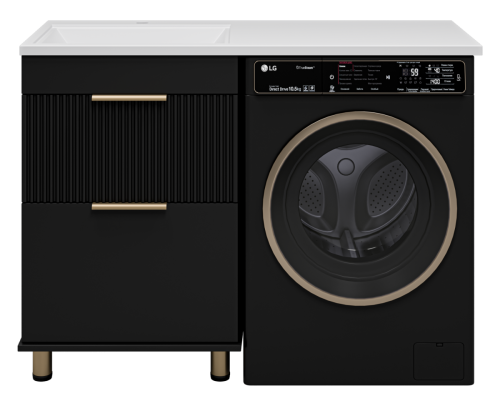 Тумба под раковину Brevita Enfida ENF-07060-022Я 60х50 напольная цвет черный - фото 2