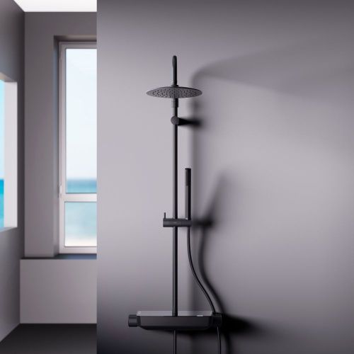 Душевая стойка Damixa Scandinavian Pure 936750300 настенная цвет черный - фото 4