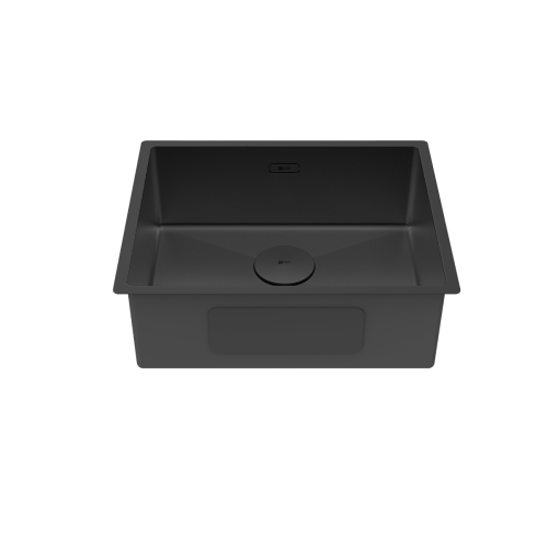 Кухонная мойка LeMark Olanga 540 9932128 55х45 цвет черный поверхность матовая - фото 2