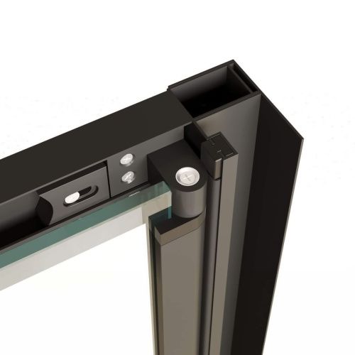 Душевой уголок RGW Passage 060813288-14 80х80 стекло прозрачное профиль черный без поддона - фото 2