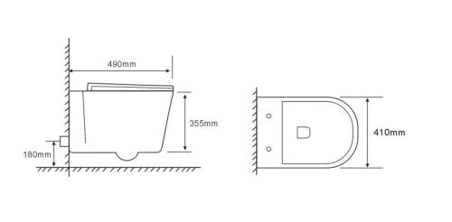 Унитаз подвесной Cerutti SPA CT9666 белый с сиденьем микролифт безободковый каскадный смыв - фото 3