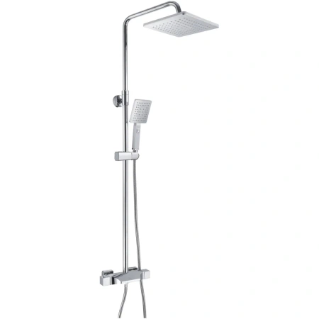 Душевая стойка Rose R3736 настенная цвет хром с термостатом